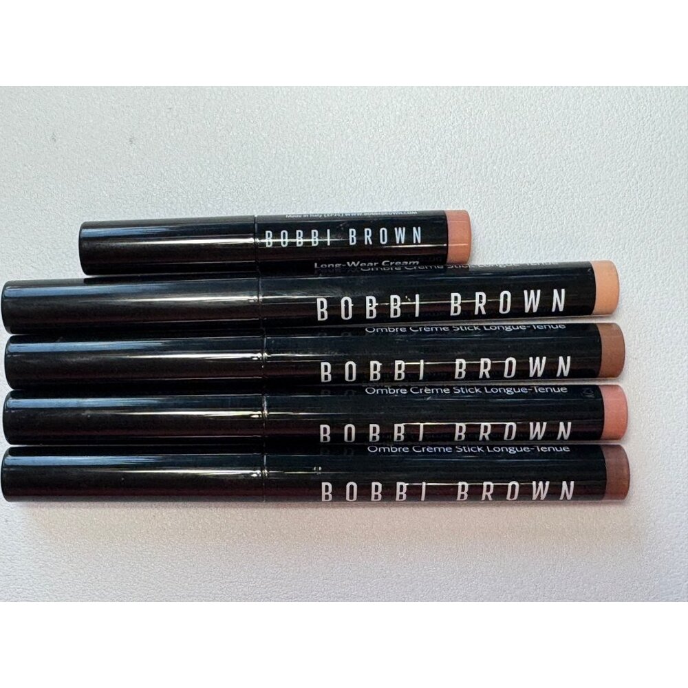 Bundle of 4 Bobbi Brown Long-Wear Cream Shadow Sticks, Neutrals, Shimmer + Matte